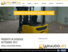 Tablet Screenshot of carrellielevatori-usati.it
